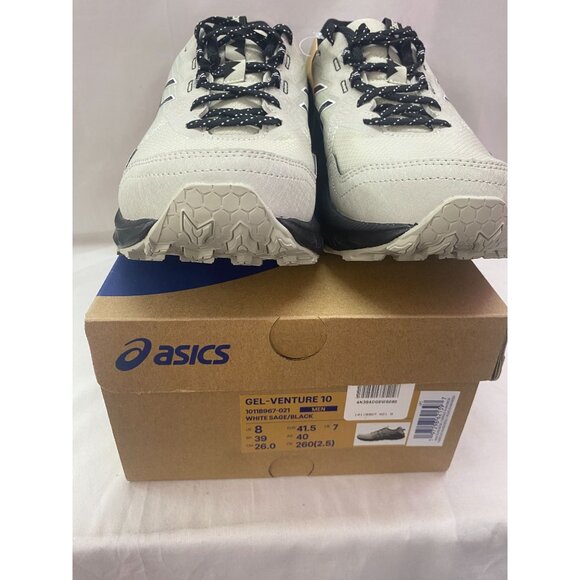 Asics Men's Size 8 MN Gel-Venture 10 White Sage/Black Outdoor Shoe NIB - Picture 2 of 6